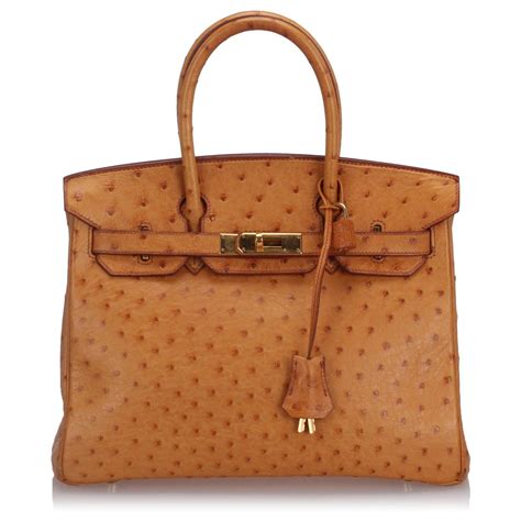 hermes cuir d'autruche